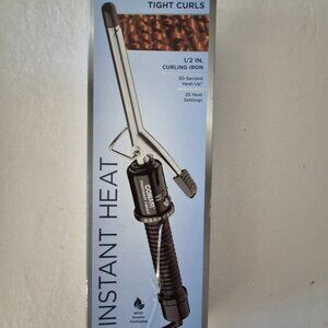 Curling Iron 1/2” Conair Instant Heat 30 Second Heat Up Tight Curls Dual Voltag